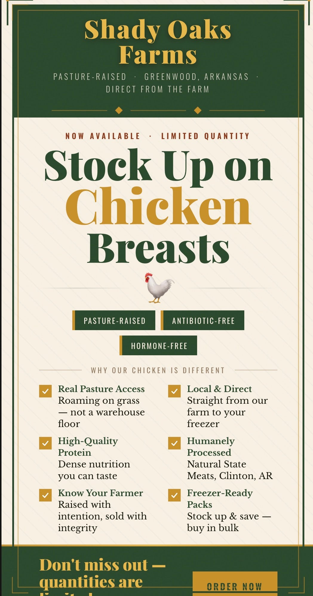 Chicken Breast Stock Up Bundle -20 lbs